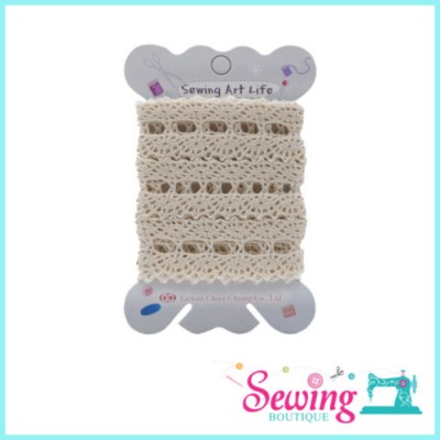 LACE - DF6293-COTTON-2YD(CREAM)